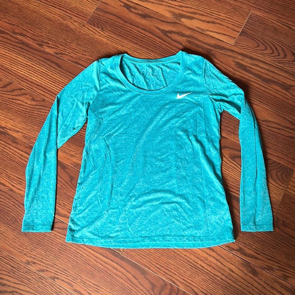 Blue Nike Dri-Fit Long Sleeve
